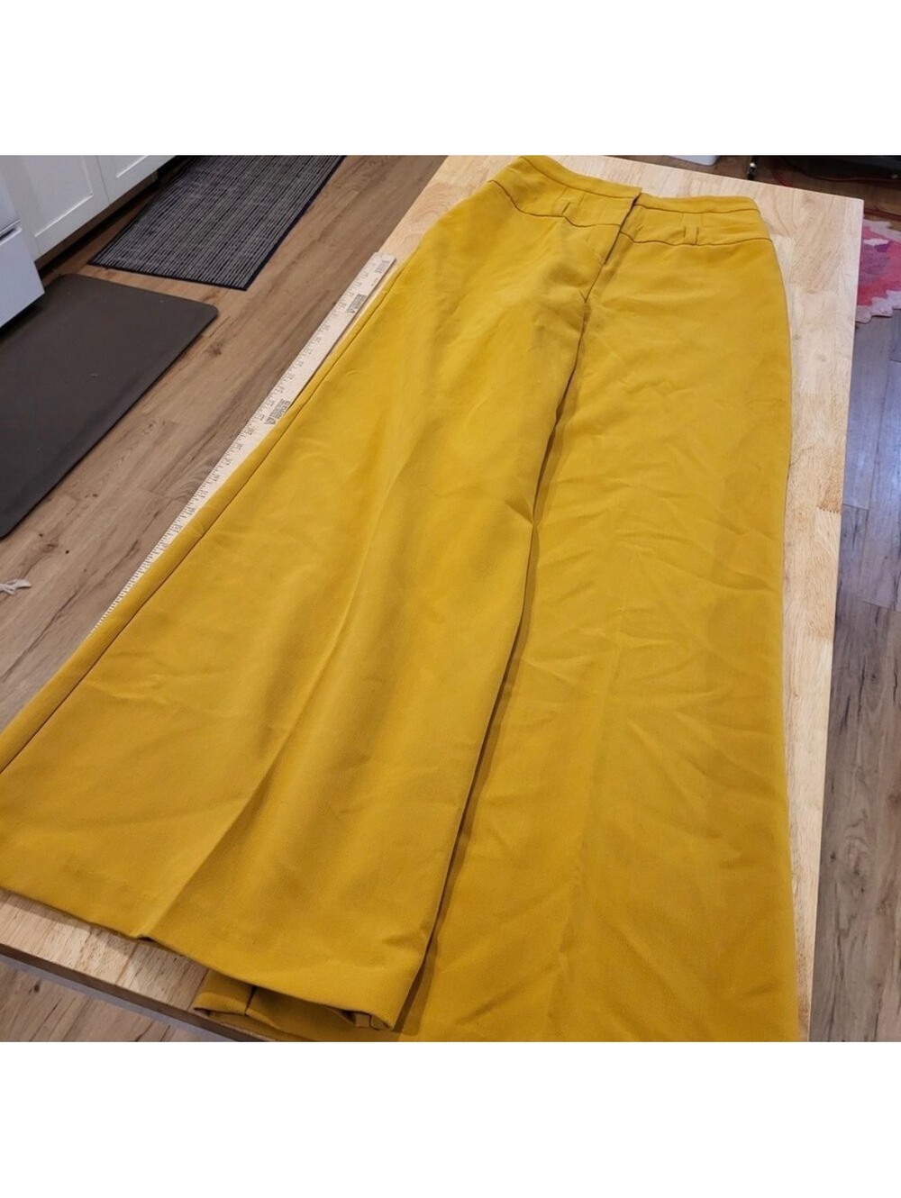 Gabrielle Union Mustard Yellow Wide Leg Pants Large